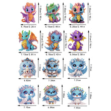 Load image into Gallery viewer, 12PCS 2D Flat DIY Magnetic Refrigerator Stickers Diamond Art Kits for Home Decor
