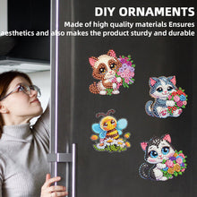 Load image into Gallery viewer, 12PCS 2D Flat DIY Magnetic Refrigerator Stickers Diamond Art Kits for Home Decor

