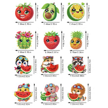 Load image into Gallery viewer, 12PCS 2D Flat DIY Magnetic Refrigerator Stickers Diamond Art Kits for Home Decor
