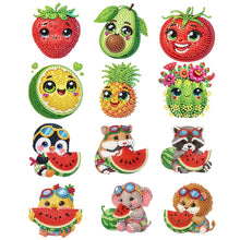 Load image into Gallery viewer, 12PCS 2D Flat DIY Magnetic Refrigerator Stickers Diamond Art Kits for Home Decor
