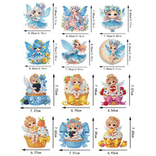 Load image into Gallery viewer, 12PCS 2D Flat DIY Magnetic Refrigerator Stickers Diamond Art Kits for Home Decor
