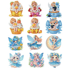Load image into Gallery viewer, 12PCS 2D Flat DIY Magnetic Refrigerator Stickers Diamond Art Kits for Home Decor
