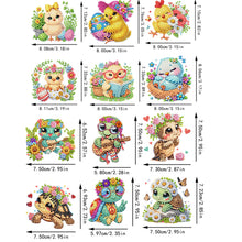 Load image into Gallery viewer, 12PCS 2D Flat DIY Magnetic Refrigerator Stickers Diamond Art Kits for Home Decor

