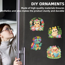 Load image into Gallery viewer, 12PCS 2D Flat DIY Magnetic Refrigerator Stickers Diamond Art Kits for Home Decor
