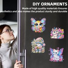Load image into Gallery viewer, 12PCS 2D Flat DIY Magnetic Refrigerator Stickers Diamond Art Kits for Home Decor
