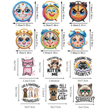 Load image into Gallery viewer, 12PCS 2D Flat DIY Magnetic Refrigerator Stickers Diamond Art Kits for Home Decor
