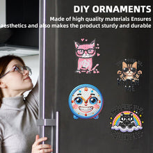 Load image into Gallery viewer, 12PCS 2D Flat DIY Magnetic Refrigerator Stickers Diamond Art Kits for Home Decor
