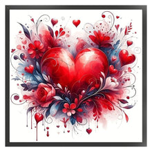 Load image into Gallery viewer, Heart Rose - 40*40CM 11CT Stamped Cross Stitch
