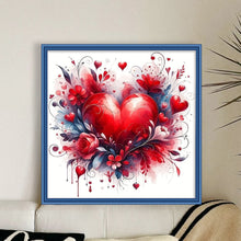 Load image into Gallery viewer, Heart Rose - 40*40CM 11CT Stamped Cross Stitch
