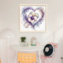 Load image into Gallery viewer, Heart Pansy - 40*40CM 11CT Stamped Cross Stitch
