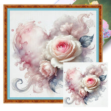 Load image into Gallery viewer, Heart Rose - 40*40CM 11CT Stamped Cross Stitch
