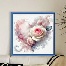 Load image into Gallery viewer, Heart Rose - 40*40CM 11CT Stamped Cross Stitch
