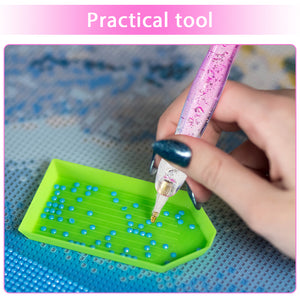 DIY Diamond Painting Pen Diamond Art Pen Diamond Painting Tools (14pcs Pink)