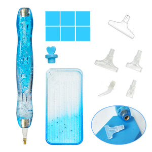 DIY Diamond Painting Pen Diamond Art Pen Diamond Painting Tools (14pcs Blue)