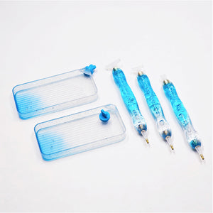 DIY Diamond Painting Pen Diamond Art Pen Diamond Painting Tools (27pcs Blue)