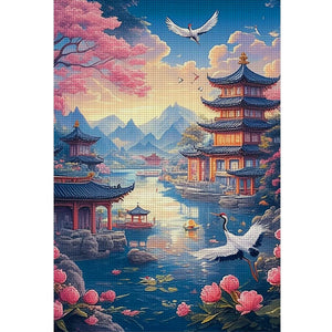 Jiangnan Scenery - 50*70CM 11CT Stamped Cross Stitch(Mona Lisa Brand)