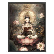 Load image into Gallery viewer, Bodhisattva Holding Sutras - 63*83CM 11CT Stamped Cross Stitch(Mona Lisa Brand)

