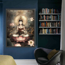 Load image into Gallery viewer, Bodhisattva Holding Sutras - 63*83CM 11CT Stamped Cross Stitch(Mona Lisa Brand)

