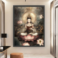 Load image into Gallery viewer, Bodhisattva Holding Sutras - 63*83CM 11CT Stamped Cross Stitch(Mona Lisa Brand)
