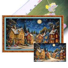 Load image into Gallery viewer, Starry Night In A European Town - 50*85CM 11CT Stamped Cross Stitch(Mona Lisa Brand)
