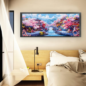 Spring in Jiangnan - 200*75CM 11CT Stamped Cross Stitch（Mona Lisa Brand）