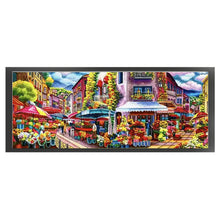 Load image into Gallery viewer, Romantic flower market - 168*68CM 11CT Stamped Cross Stitch£¨Mona Lisa Brand£©
