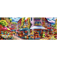 Load image into Gallery viewer, Romantic flower market - 168*68CM 11CT Stamped Cross Stitch£¨Mona Lisa Brand£©
