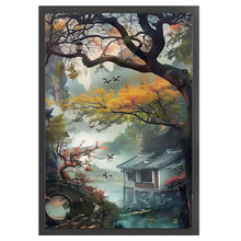 Load image into Gallery viewer, Late autumn in Jiangnan water village - 50*70CM 11CT Stamped Cross Stitch（Mona Lisa Brand）
