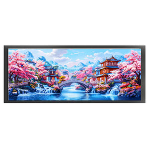 Jiangnan attic - 165*68CM 11CT Stamped Cross Stitch（Mona Lisa Brand）