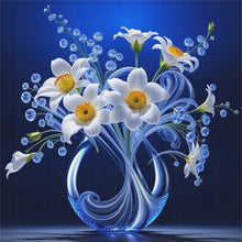 Load image into Gallery viewer, Glow-In-The-Dark Vase - 40*40CM 11CT Stamped Cross Stitch
