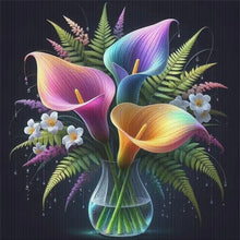 Load image into Gallery viewer, Calli Flower Vase - 40*40CM 11CT Stamped Cross Stitch
