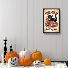 Load image into Gallery viewer, Halloween Cat 30*45CM(Canvas) Full Round Drill Diamond Painting
