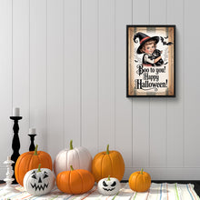 Load image into Gallery viewer, Halloween Witch And Cat 30*45CM(Canvas) Full Round Drill Diamond Painting
