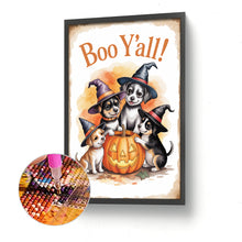 Load image into Gallery viewer, Halloween Dog 30*45CM(Canvas) Full Round Drill Diamond Painting
