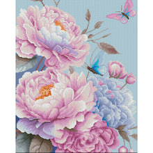 Load image into Gallery viewer, Healing Peonies - 50*60CM 11CT Stamped Cross Stitch(Mona Lisa Brand)
