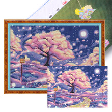 Load image into Gallery viewer, Under The Cherry Blossom Tree - 81*62CM 11CT Stamped Cross Stitch(Mona Lisa Brand)
