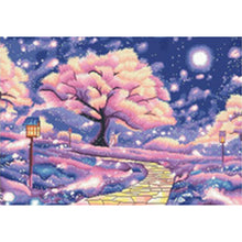 Load image into Gallery viewer, Under The Cherry Blossom Tree - 81*62CM 11CT Stamped Cross Stitch(Mona Lisa Brand)
