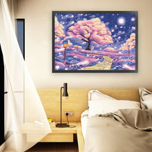 Load image into Gallery viewer, Under The Cherry Blossom Tree - 81*62CM 11CT Stamped Cross Stitch(Mona Lisa Brand)
