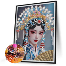 Load image into Gallery viewer, Chinese Style Girl 30*40CM(Canvas) Partial Special Shaped Drill Diamond Painting
