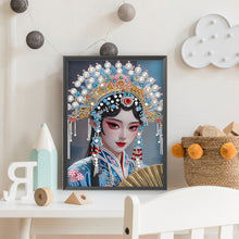 Load image into Gallery viewer, Chinese Style Girl 30*40CM(Canvas) Partial Special Shaped Drill Diamond Painting
