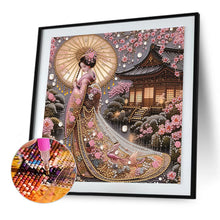 Load image into Gallery viewer, Japanese Girl 30*30CM(Canvas) Partial Special Shaped Drill Diamond Painting
