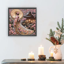 Load image into Gallery viewer, Japanese Girl 30*30CM(Canvas) Partial Special Shaped Drill Diamond Painting
