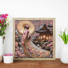 Load image into Gallery viewer, Japanese Girl 30*30CM(Canvas) Partial Special Shaped Drill Diamond Painting
