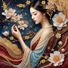 Load image into Gallery viewer, Ancient Style Girl 30*30CM(Canvas) Partial Special Shaped Drill Diamond Painting
