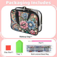 Load image into Gallery viewer, DIY Diamond Art Rhinestone Makeup Bag Crystal Transparent PVC Storage Pack Gift
