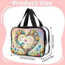 Load image into Gallery viewer, DIY Diamond Art Rhinestone Makeup Bag Crystal Transparent PVC Storage Pack Gift
