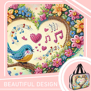 DIY Diamond Art Rhinestone Makeup Bag Crystal Transparent PVC Storage Pack Gift
