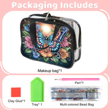 Load image into Gallery viewer, DIY Diamond Art Rhinestone Makeup Bag Crystal Transparent PVC Storage Pack Gift
