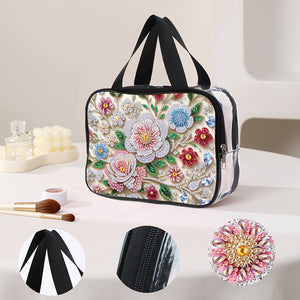 DIY Diamond Art Rhinestone Makeup Bag Crystal Transparent PVC Storage Pack Gift