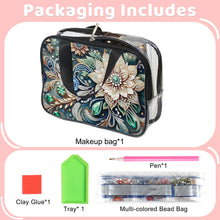 Load image into Gallery viewer, DIY Diamond Art Rhinestone Makeup Bag Crystal Transparent PVC Storage Pack Gift
